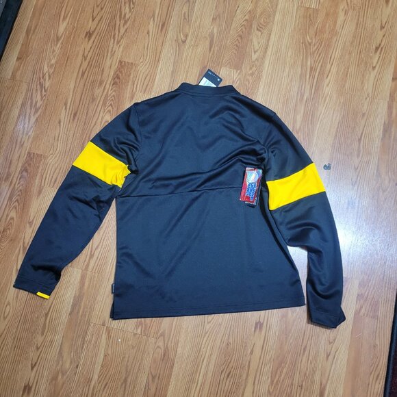 Nike Iowa Hawkeyes Black Gold Dri Fit 1/4 Zip Football L/S Shirt jersey Small S - Picture 8 of 9